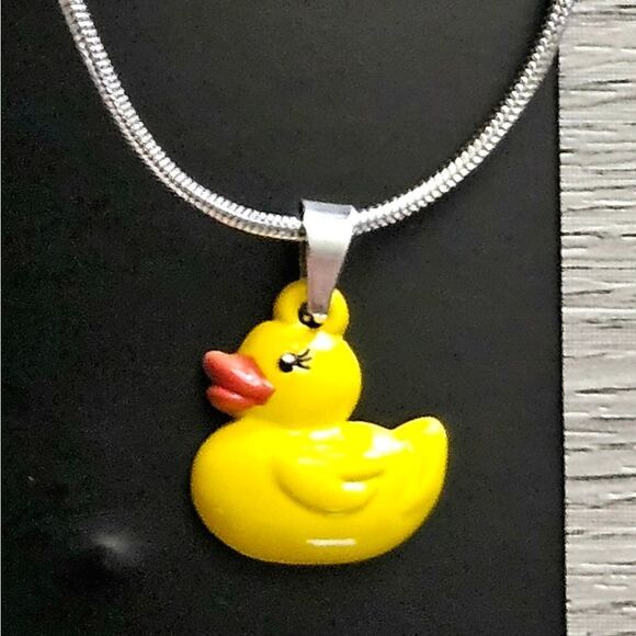 ZOX "LUCKY DUCK" #616 SILVER DUCKY NECKLACE NEW COLLECTIBLE VINTAGE - Picture 7 of 13